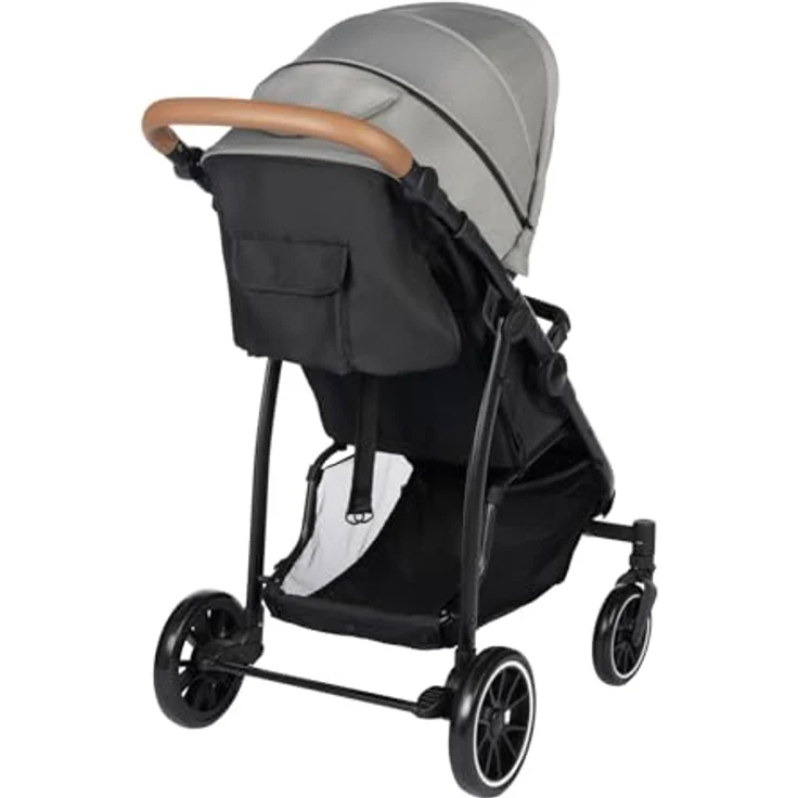 Bebeconfort Ingenious Kompakter Kinderwagen mit Liegeposition, geeignet von Geburt bis 4 Jahre, bis 22 kg, Tinted Grey, mit recyceltem Leder und XXL-Korb – Bild 5