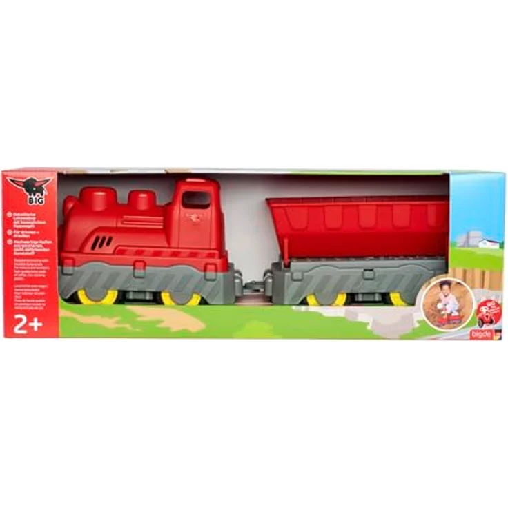 BIG Power Worker Mini Zug mit Kippwagen, Spielzeugfahrzeug für drinnen und draußen, ab 2 Jahren – Bild 7
