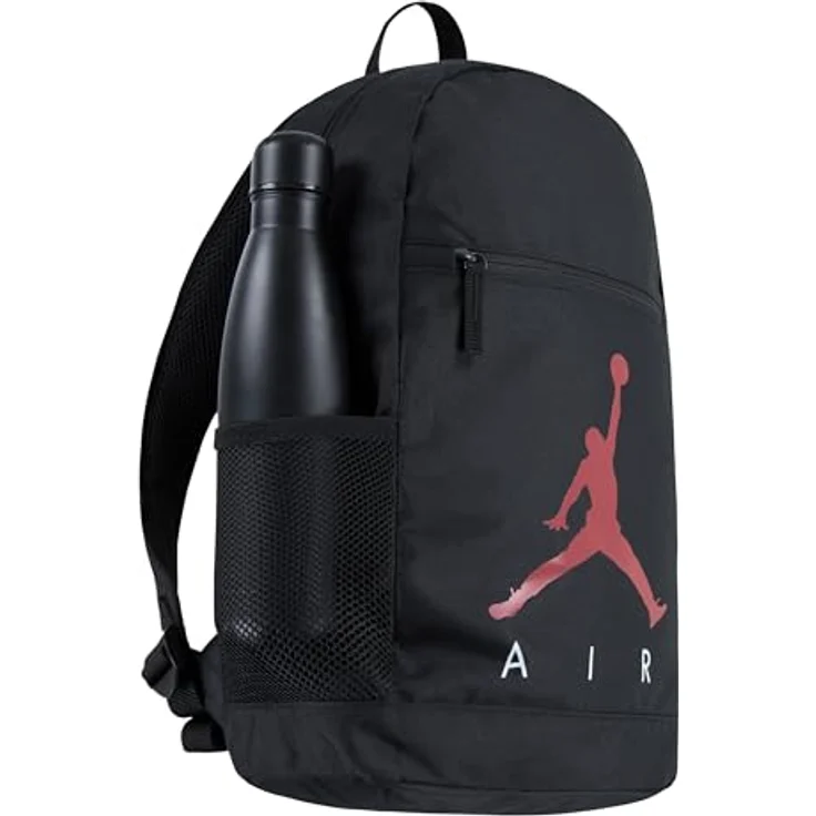 Jordan JAN AIR SCHOOL BACKPACK, Schulrucksack (2-tlg) aus 100% Polyester, sportlich, schwarz, 15 l Volumen, L-Größe – Bild 3
