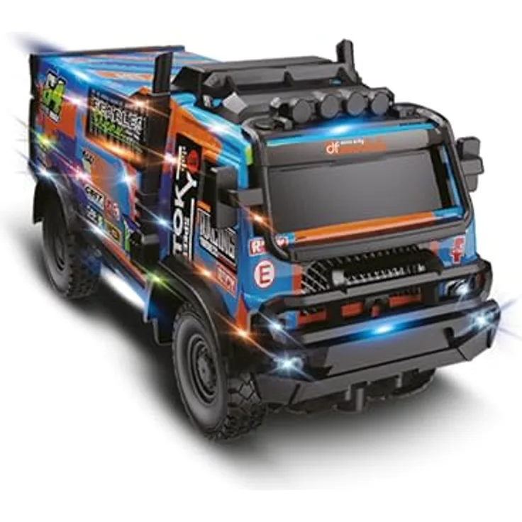 DF-Models Mountain Truck Rally Van 1:18 RTR, Renn-Lkw, 1:18, 6 Jahr(e), 300 mAh, 250 g, blau