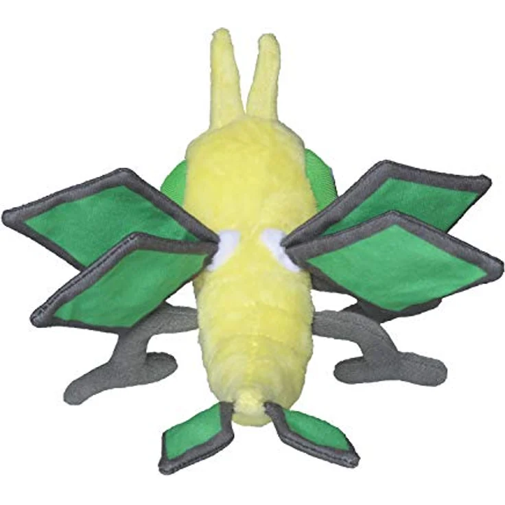 Tinisu Pokémon Vibrava Kuscheltier - 15 cm Plüschtier mit Mikroperlen für aufrechtes Sitzen, aus der Sitting Cuties Kollektion – Bild 3