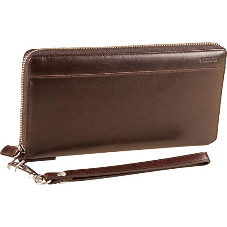 Picard, länglicher Männer Geldbeutel aus der Serie Buddy, in der Farbe Café/Braun, aus Leder 459292Z055