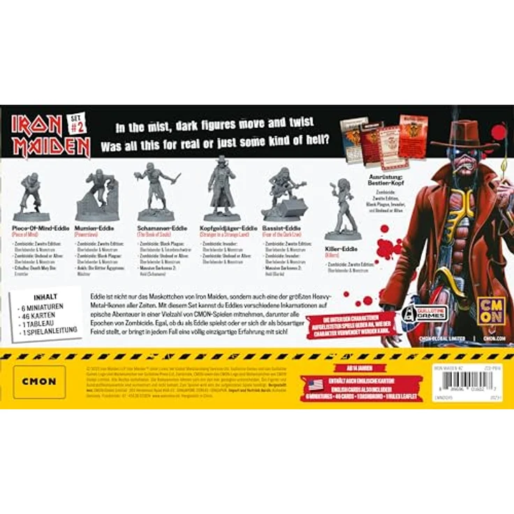 CMON, Iron Maiden Character Pack 2, Miniaturen-Erweiterung für Dungeon Crawler, 1-6 Spieler, Ab 14+ Jahren, 60 Minuten, Deutsch, Mehrsprachig – Bild 4