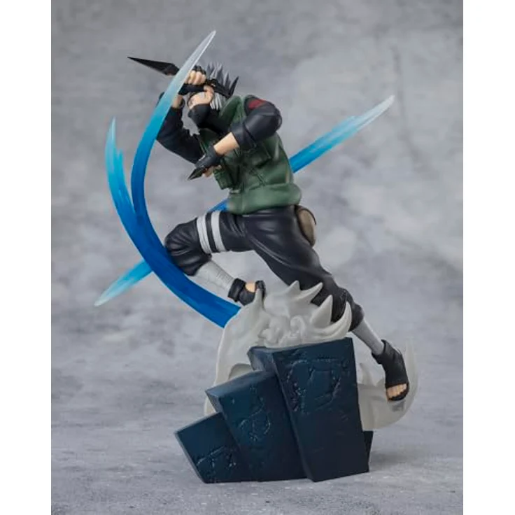 TAMASHII NATIONS Naruto Shippuden Figuarts Zero Extra Battle PVC Statue Kakashi Hatake, 20 cm, mit Base und Effekten – Bild 3