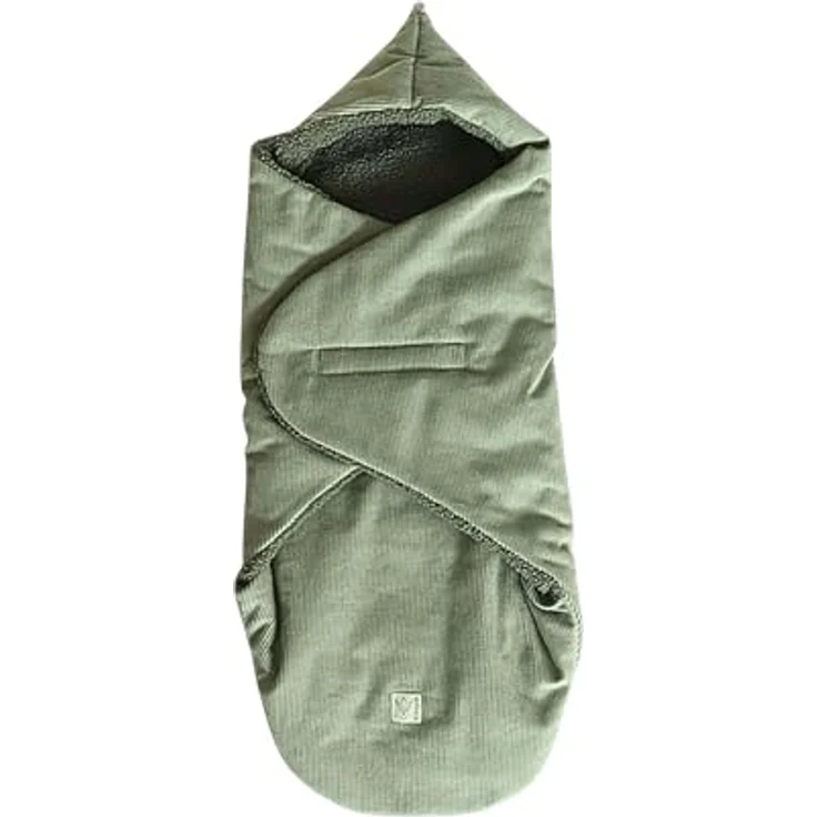Kaiser Callie Cord Einschlagdecke, Kuschelige Decke für Babyschalen und Babywannen, Mineral Green, bis 12 Monate – Bild 1