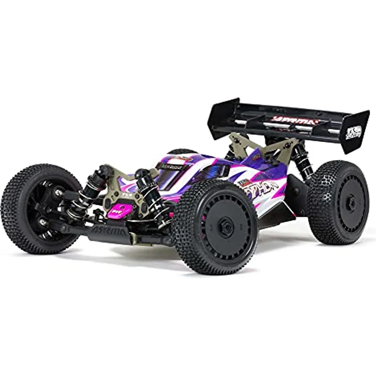 Arrma TLR Tuned Typhon Brushless Buggy 1:8 4WD, Rennfertiger Roller, Aluminium-Upgrades, 7075-T6 Chassis – Bild 1