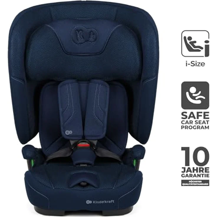Kinderkraft Fix2Go Autokindersitz, 9-36 kg, mit Schlaffunktion und SAFERIDE Sensor, Navy – Bild 12
