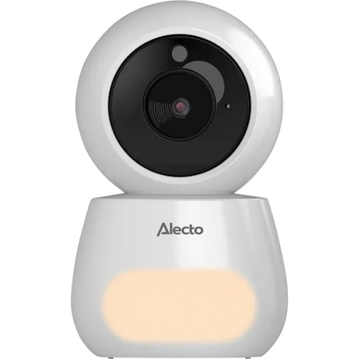 Alecto DVM2043C, Erweiterungskamera für Babyphone mit Gegensprechsystem, Nachtlicht und bis zu 30 m Reichweite, weiß