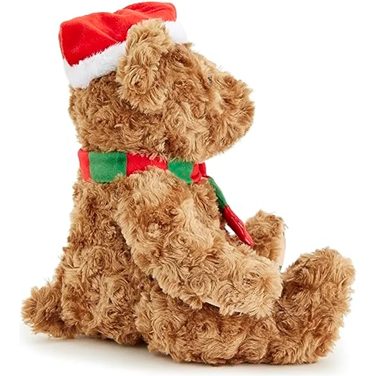 Zappi Co Weihnachtsbär Plüschtier, weiches Kuscheltier (28-30 cm) für Neugeborene, gefüllt mit recyceltem Material, Waschbar bis 40 Grad – Bild 3