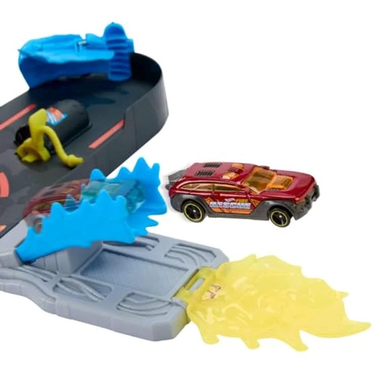 Hot Wheels City Super Feuerwehrwache, Spielset mit Schwerkraftabwurf und 1:64 Feuerwehrwagen, ab 4 Jahren – Bild 3