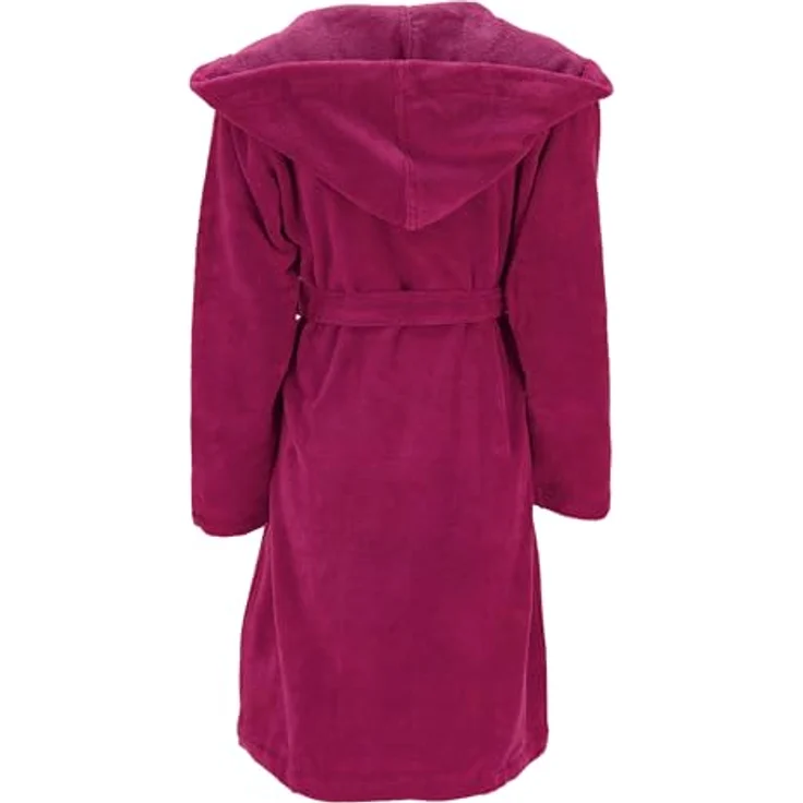Vossen Bademantel Lynn, unisex Kapuze, kuscheliger Velours, cremefarben, 50% Baumwolle, 50% Polyester – Bild 6