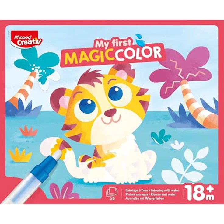 Maped Creativ – My First Magic Color, Malkarten auf Wasser zur Farbentdeckung, unendlich wiederverwendbar, für Feinmotorik & Kreativität, ab 18 Monaten – Bild 1