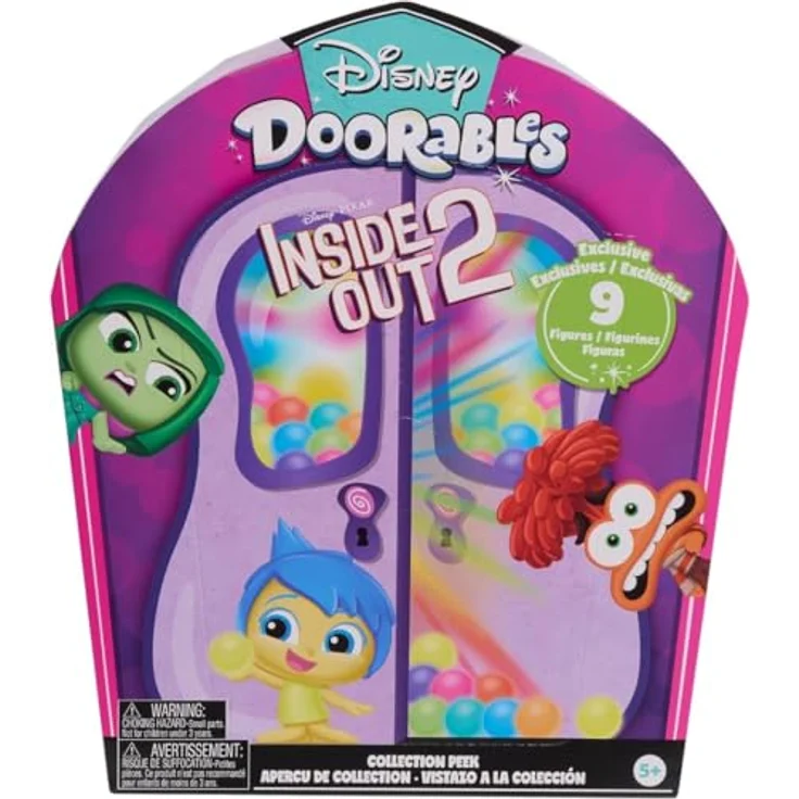 Just Play Disney Doorables Alles Steht Kopf 2 Collection Peek, 9 Exklusive 3,8 cm große Sammelfiguren, Kinderspielzeug ab 5 Jahren – Bild 1