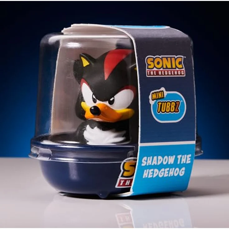 TUBBZ Mini Shadow Sammelfigur, offizielle Sonic The Hedgehog Gummiente, 5 cm, hochdetailliertes Sammlerstück in Badewannen-Displaybox – Bild 2