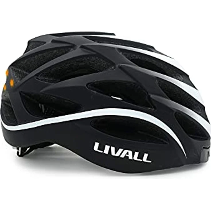 Livall Unisex – Erwachsene BH62 Neo Fahrradhelm, schwarz, weiß, one Size – Bild 5