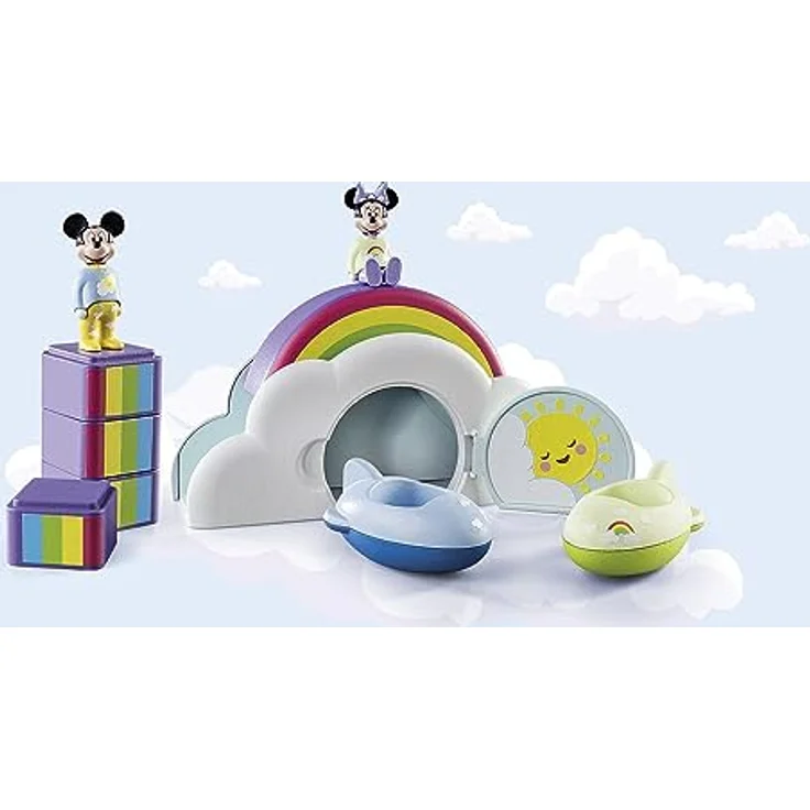 PLAYMOBIL 71319 1.2.3 & Disney: Mickys Minnies Wolkenhaus Spielset mit kreativen Kombinationsmöglichkeiten, Mehrfarbig – Bild 5