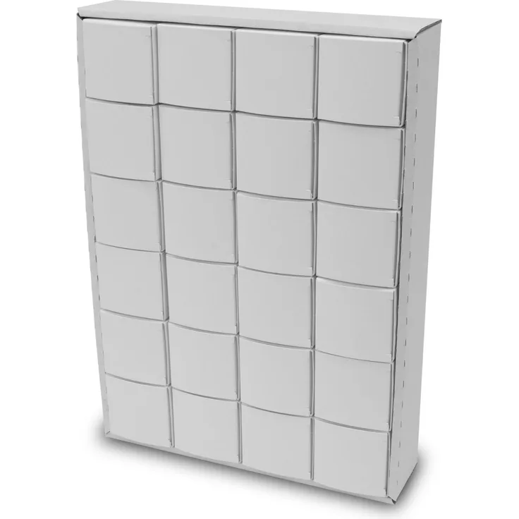 itenga Adventskalender zum Füllen Würfel 6,5cm, Basteladventskalender Set zum Selber Befüllen, mit 24 Kartonfaltschachteln