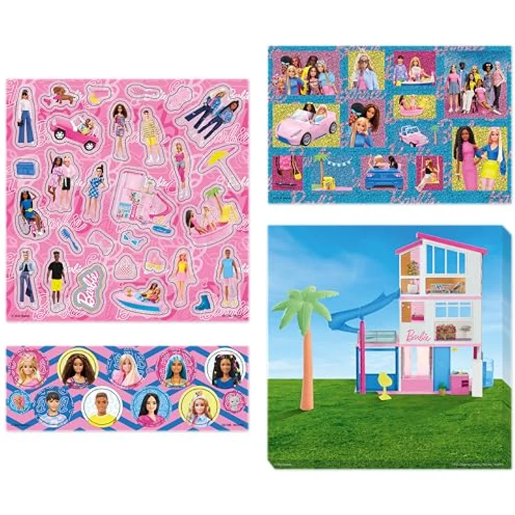 Barbie Kreativset Malibu Aufkleberset, modernes Bastelset für Alltag und Schule – Bild 2
