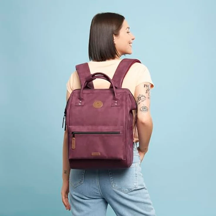 Cabaia Adventurer Nubuck Medium Kinderrucksack 38 cm, lila, 100% Polyester, 27 cm x 18 cm – Bild 2