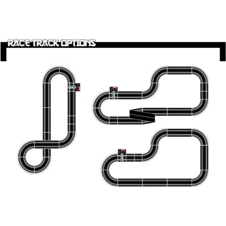 Carrera GO!!! Ronin Racers Start-Set, Rennbahn mit 4,9 m Streckenlänge, elektronischem Rundenzähler und spektakulärem Unterbodenlicht – Bild 7