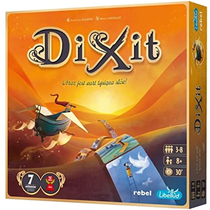 Libellud Rebel Brettspiel Dixit, Spiel zum gemeinsamen Entdecken für 3-8 Spieler, ab 8 Jahren, ca. 30 Minuten Spieldauer