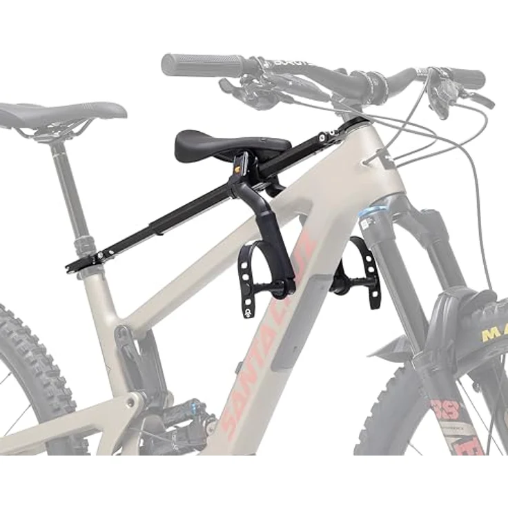 Kids Ride Shotgun Pro Gen2, Velokindersitz für Fahrräder mit ergonomischem Design und robusten Sicherheitsvorrichtungen, schwarz – Bild 1