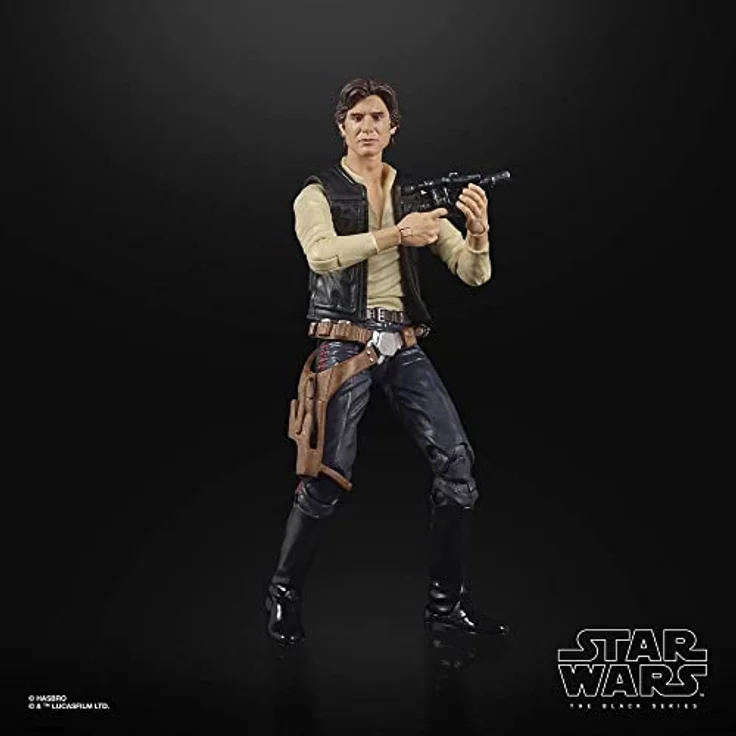 Hasbro Star Wars Black Series The Power of the Force, 15 cm Actionfigur Han Solo Exclusive mit Blaster-Zubehör und hochwertiger Lackierung – Bild 6