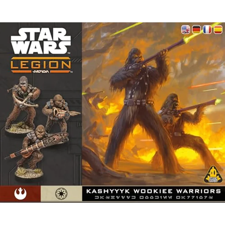 Atomic Mass Games AMGD1244 - Star Wars Legion - Kashyyyk Wookiee Warriors, Miniaturenspiel mit 6 Wookiee-Trupplern und 11 Karten, für 2 Spieler ab 14 Jahren – Bild 1