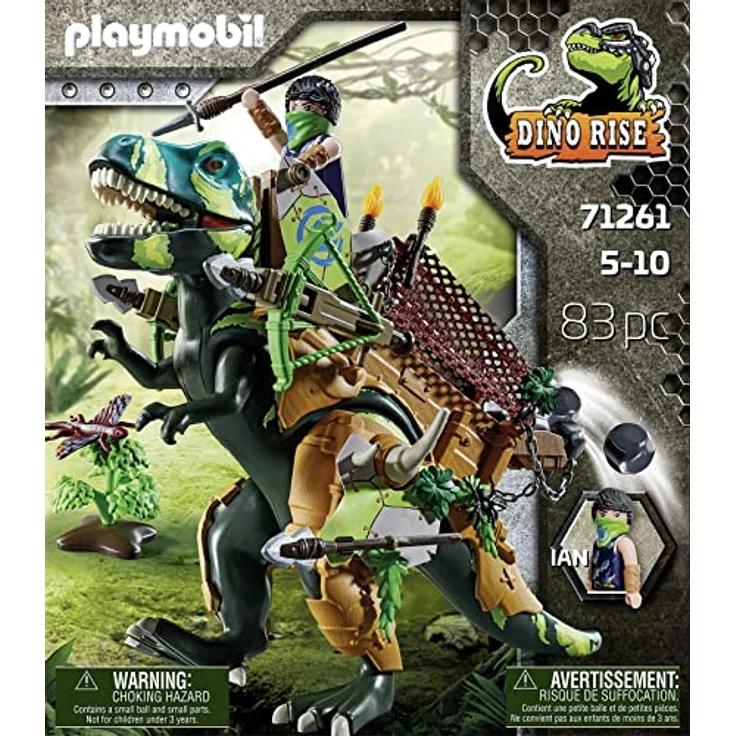 PLAYMOBIL Dino Rise 71261 T-Rex, Dinosaurier mit funktionaler Rüstung, Spielzeug für Kinder ab 5 Jahren – Bild 4