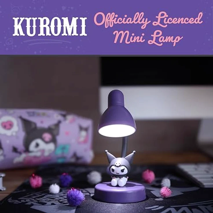BlueSkyStudios Sanrio Mini LED-Lampe Kuromi Ver. 2, 11 cm, dekorative Tischlampe – Bild 2