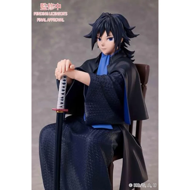 Aniplex Demon Slayer: Kimetsu no Yaiba Statue Giyu Tomioka, detailreiche Sammelfigur aus PVC, 16 cm, in bedruckter Fensterbox – Bild 3