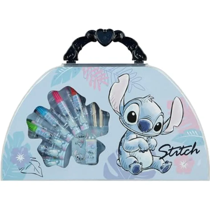 Lilo & Stitch Lilo & Stitch Schreibset – 51-tlg. Fun Edition für Kinder, vielfältiges Bastel- und Schreibzubehör in praktischer Aufbewahrungsbox