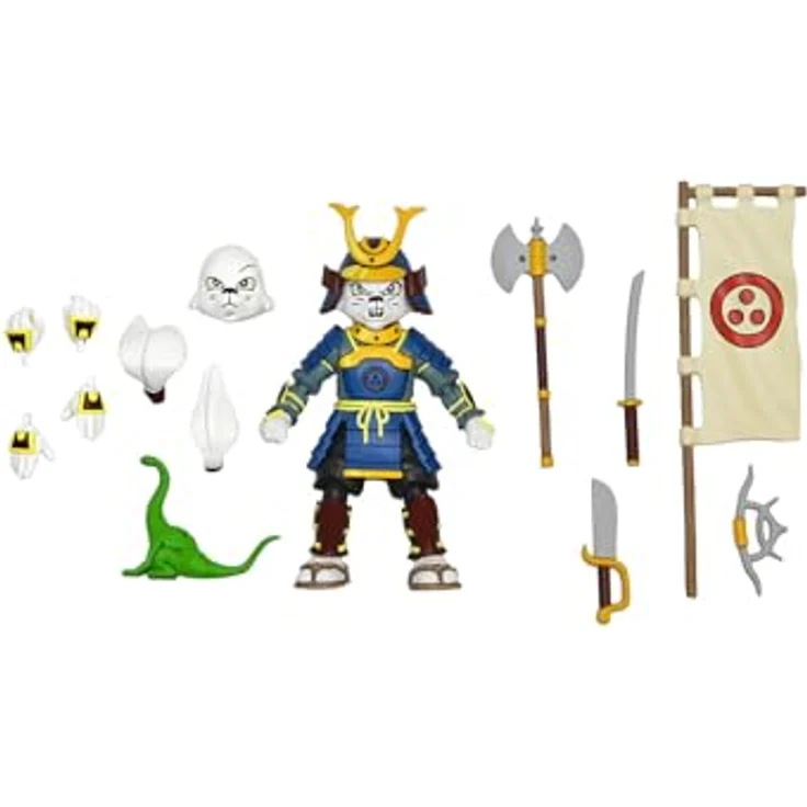 NECA Ultimate Samurai Adventure Usagi Yojimbo, 18 cm Sammelfigur mit alternativen Köpfen und Waffen, limitierte Edition – Bild 1