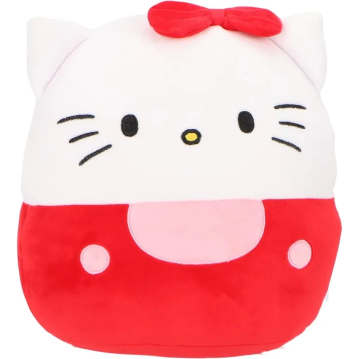Ottosimon Hello Kitty Plüsch Squishy Kuscheltier 32cm - weiches, pinkes Spielzeug mit typischen Hello Kitty Details