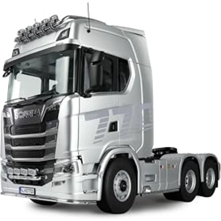 Amewi Scania 770 S Zugmaschine 6x6 1:14 RTR, ferngesteuertes Baustellenfahrzeug mit 2-Gang-Getriebe, Soundmodul und LED-Beleuchtung, silber – Bild 2