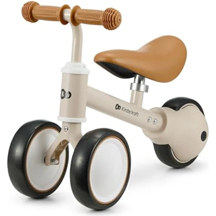 Kinderkraft Laufrad CUTIE, Lernlaufrad 3in1, Metallrahmen, Beige, ab 1 Jahr geeignet – Bild 1