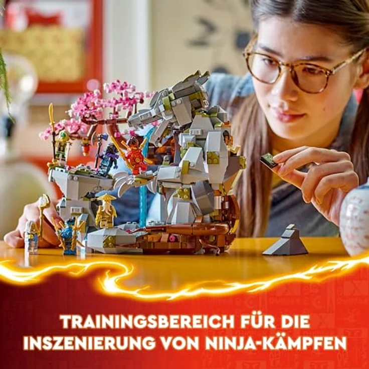 LEGO NINJAGO Drachenstein-Tempel Drachen-Spielzeug mit 6 Ninja-Figuren, großes Set zum Bauen und Spielen, Geschenk zum Geburtstag, ab 13 Jahren 71819 – Bild 4