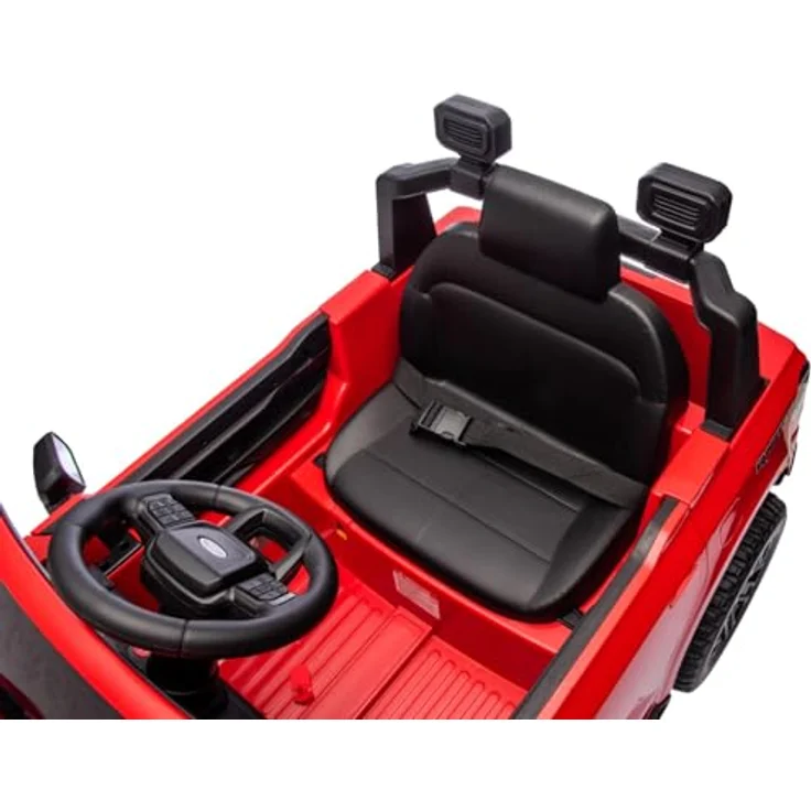 Sun Baby Ford Raptor Kinder Elektroauto, SUV mit 12V Akku, Fernbedienung, LED, MP3 Sound, für Kinder ab 3 Jahren, rot – Bild 8