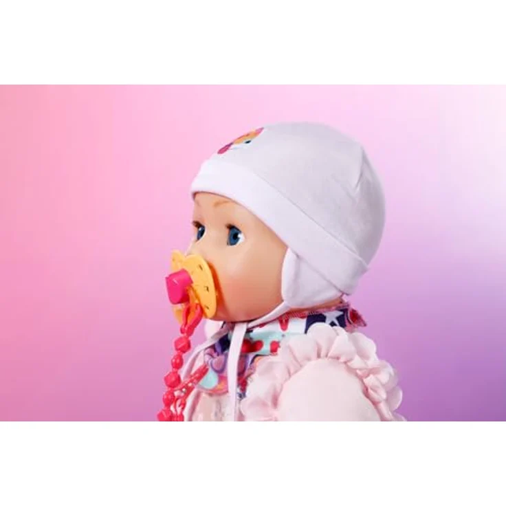 BABY born Neugeborenen-Set, 7-teilig mit Mütze, Windel, Rassel, Halstuch, Schnuller und Schnullerkette für 43cm Puppen, 837979 Zapf Creation – Bild 4