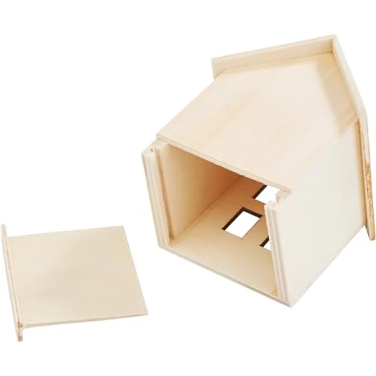 VBS Adventskalender Häuser-Pyramide 28-tlg., DIY Bastelset aus robustem Sperrholz, 3D Weihnachtsdeko zum Befüllen, einfache Montage, ideal für kreative Bastelprojekte – Bild 4