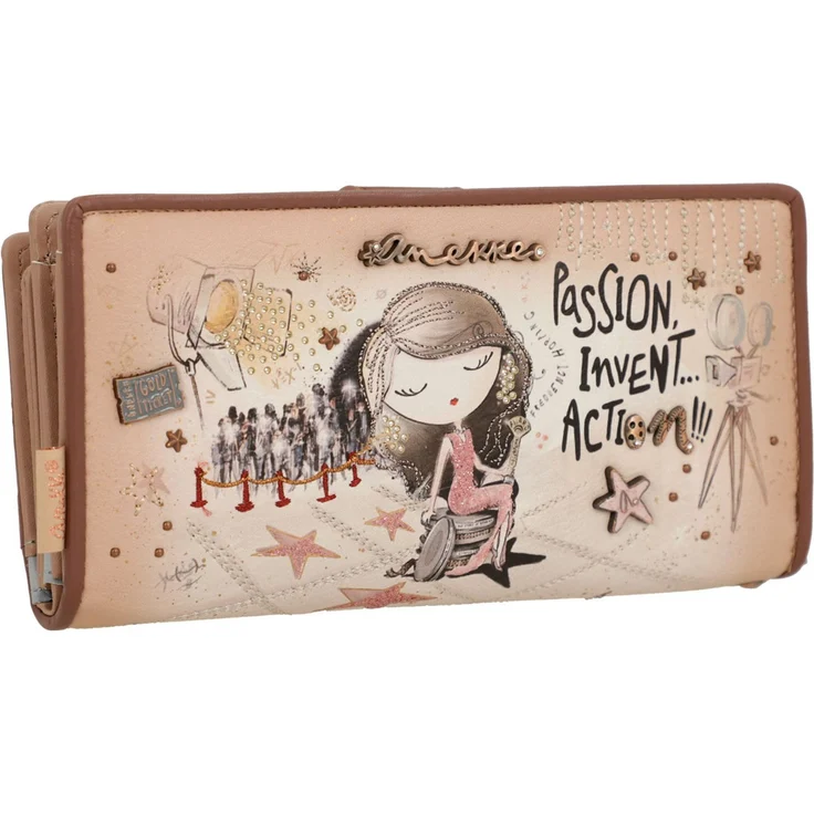 Anekke Geldbörse Hollywood RFID Wallet L, Multicolor mit RFID-Blocker-Schutz – Bild 1