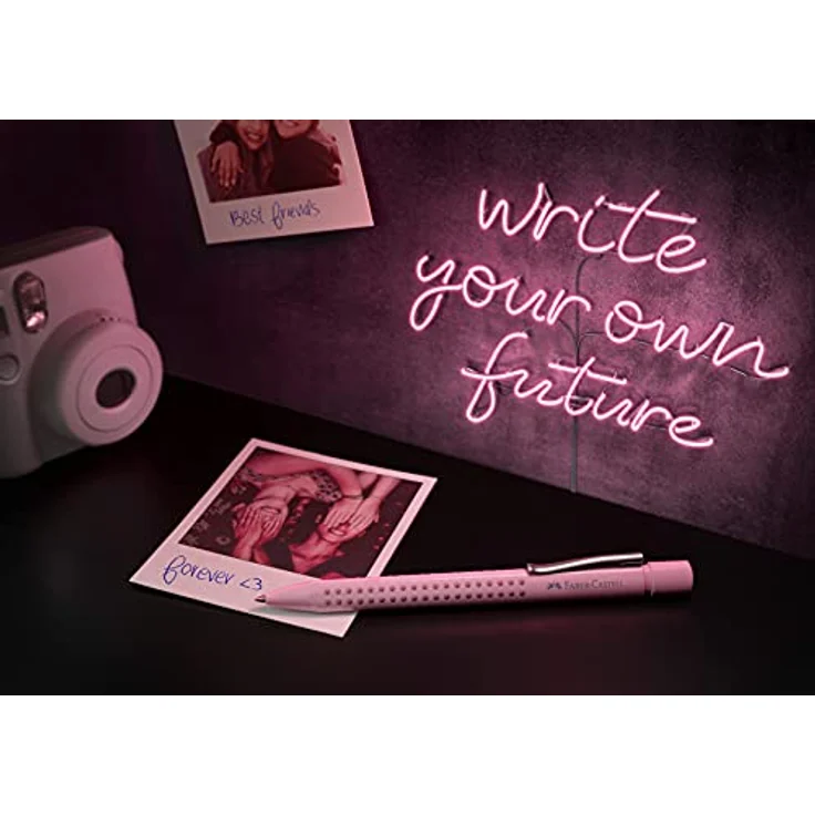Faber-Castell 243907 - Kugelschreiber Grip 2010, Mine M, rose shadows, 1 Stück – Bild 3
