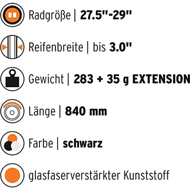 SKS Schutzblech MUDROCKER Rear 27,5-29" – Bild 3