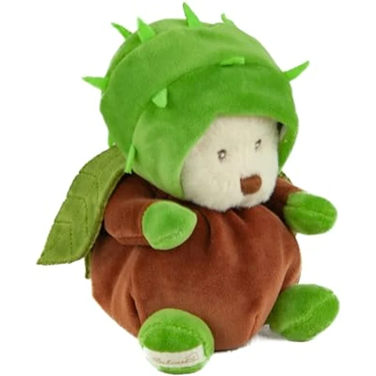 Bukowski Ziggy Kastanie braun/grün 15 cm Plüschteddybär mit Kastanienkostüm und kuschelweichem Plüsch – Bild 2