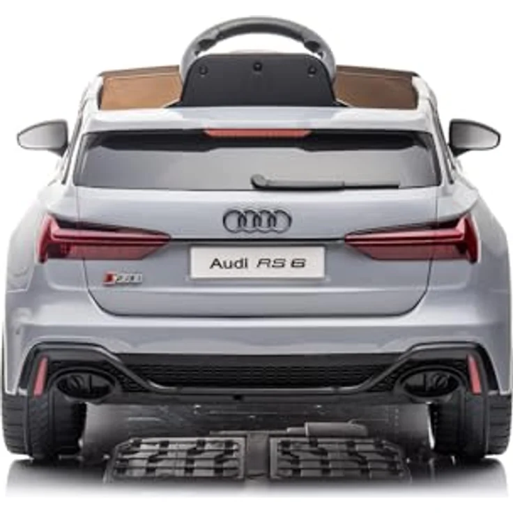 OTTO Elektro-Kinderauto Kinderfahrzeug - Elektro Auto "Audi RS6" - lizenziert - 12V7AH Akku, Schwarz, Weiss, Pink, Ledersitz, EVA Reifen – Bild 5