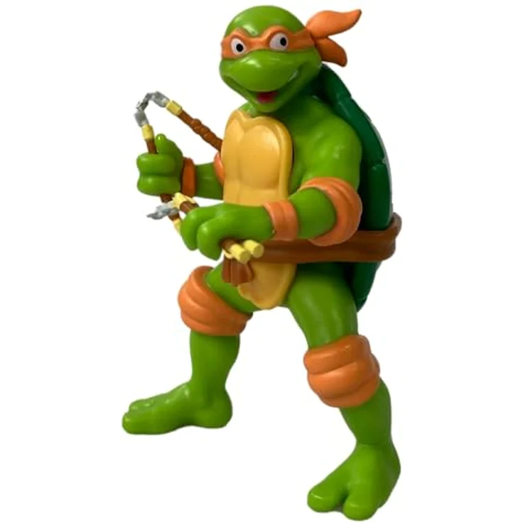 TORTUGAS NINJA Michelangelo TMNT Figur, 9 cm handbemalt, nicht beweglich, Sammelfigur – Bild 2