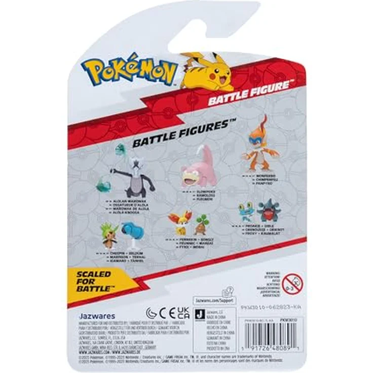 Pokémon PKW3010 - Battle Figure Pack - Panpyro, bewegliche Figur, 7,5 cm mit authentischen Details – Bild 3