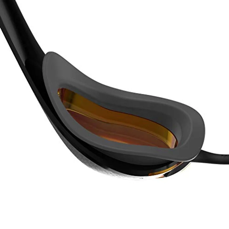 Speedo Unisex Erwachsene Fastskin Pure Focus Schwimmbrille, Schwarz/Cool Grau/Fire Gold, Einheitsgröße – Bild 2