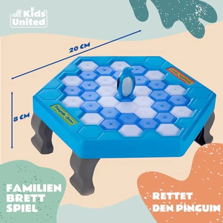 all Kids United® Rettet den Pinguin actiongeladenes Familien-Brettspiel Gesellschaftsspiel für Kinder ab 3 Jahren und Erwachsene – Bild 7
