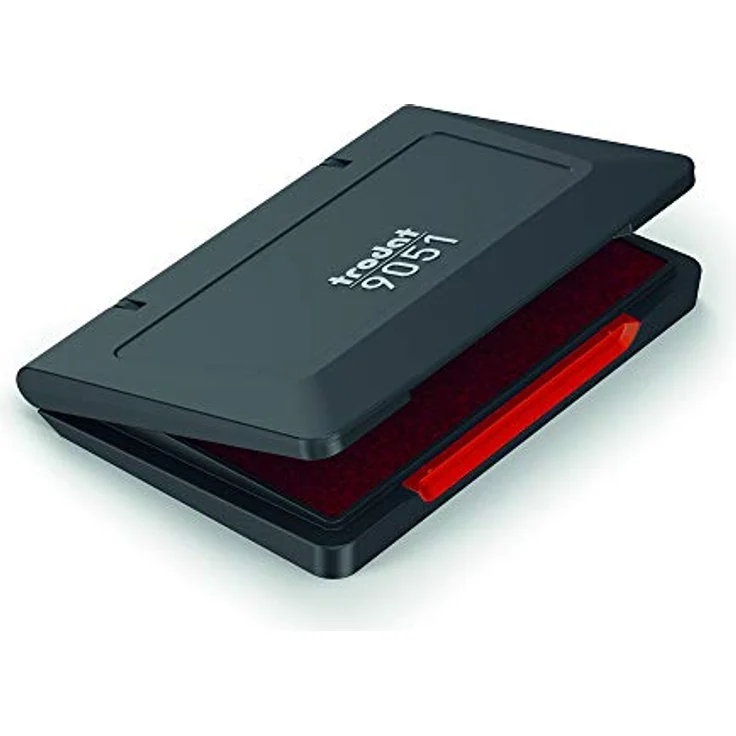 trodat Stempelkissen rot, 9,0 x 5,0 cm, nachfüllbar für Polymer- und Gummistempel – Bild 2